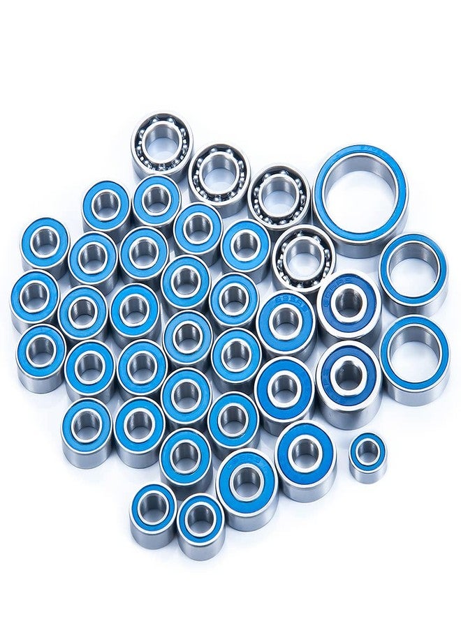 WEFEINO 38PCS Ball Bearing Set Blue Rubber Sealed for 1/10 Axial SCX10 III AXI03007 RC Crawler Car - Image 2